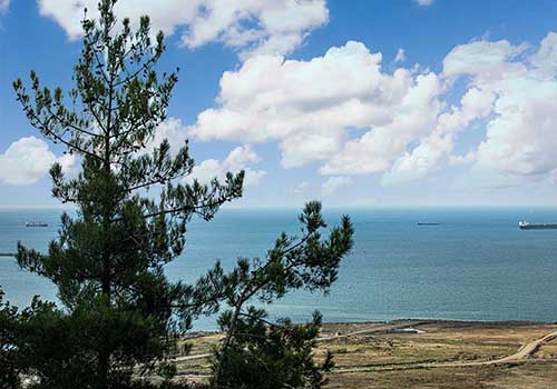 Bayrak tepe tabiat parkından denize bir bakış