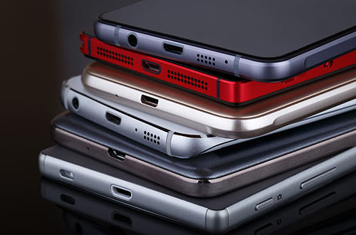 Çeşitli marka telefonlar