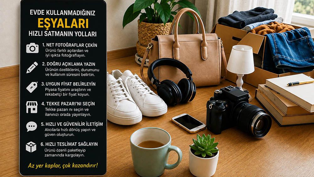 Evde Kullanmadığınız Eşyaları Hızlı Satmanın Yolları